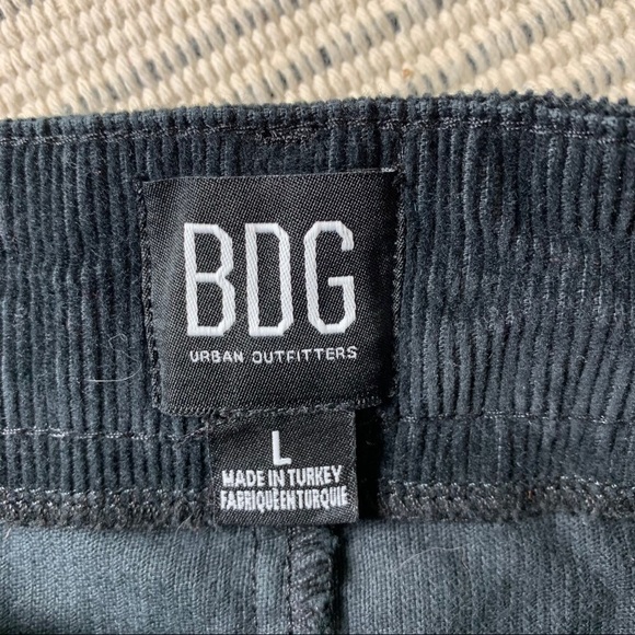 BDG Black Corduroy Snap Button Down Skirt - Picture 6 of 11